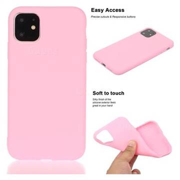 Soft Matte Silicone Phone Cover for iPhone 11 Pro (5.8 inch) - Rose Red