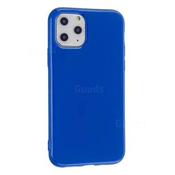 2mm Candy Soft Silicone Phone Case Cover for iPhone 11 Pro (5.8 inch) - Navy Blue