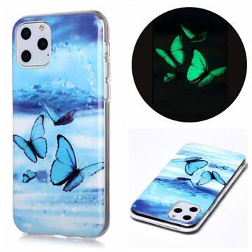Flying Butterflies Noctilucent Soft TPU Back Cover for iPhone 11 Pro (5.8 inch)