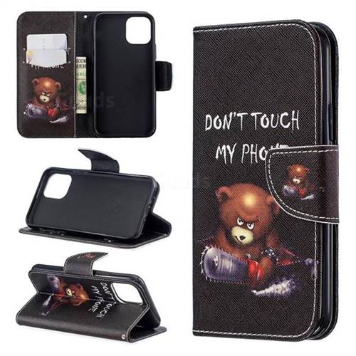 Chainsaw Bear Leather Wallet Case for iPhone 11 Pro (5.8 inch)