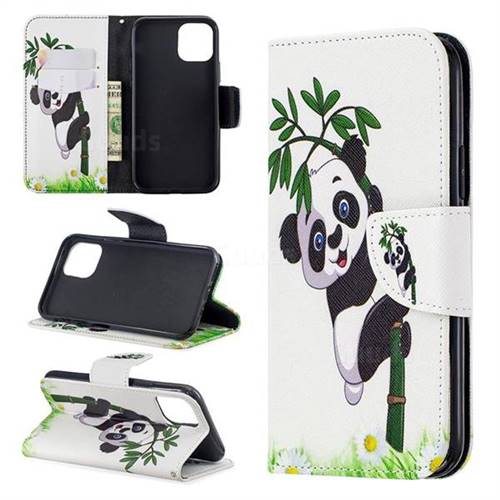 Bamboo Panda Leather Wallet Case for iPhone 11 Pro (5.8 inch)
