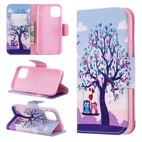 Tree and Owls Leather Wallet Case for iPhone 11 Pro (5.8 inch)