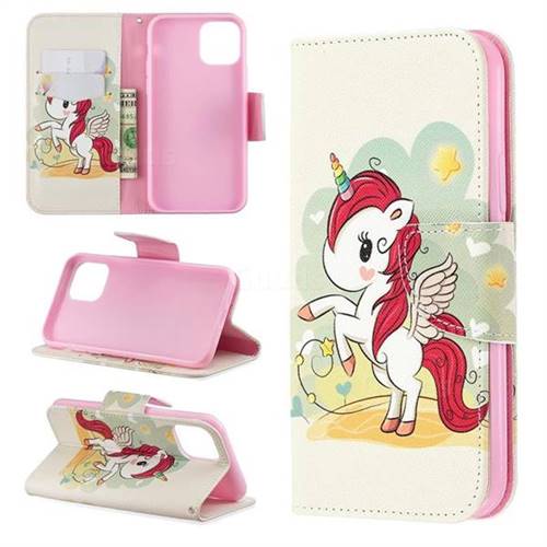 Cloud Star Unicorn Leather Wallet Case for iPhone 11 Pro (5.8 inch)