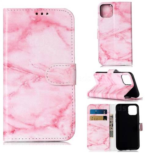 Pink Marble PU Leather Wallet Case for iPhone 11 Pro (5.8 inch)