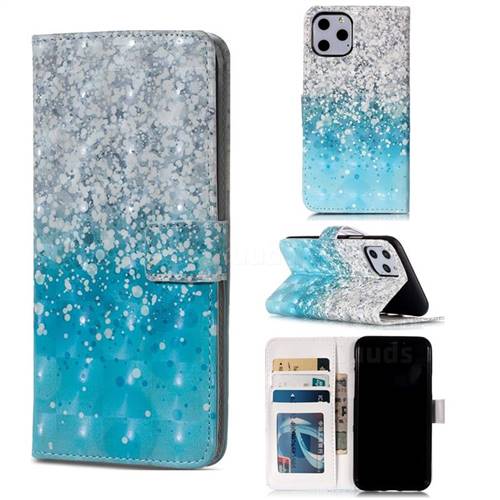 Sea Sand 3D Painted Leather Phone Wallet Case for iPhone 11 Pro (5.8 inch)