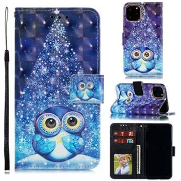 Stage Owl 3D Painted Leather Phone Wallet Case for iPhone 11 Pro (5.8 inch)