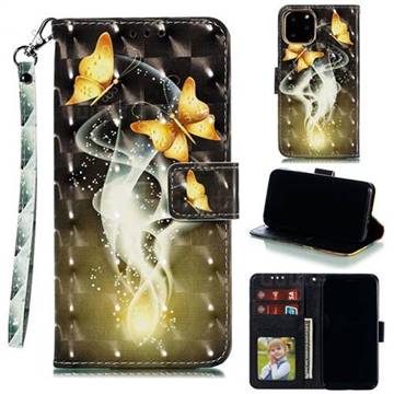 Dream Butterfly 3D Painted Leather Phone Wallet Case for iPhone 11 Pro (5.8 inch)