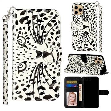 Leopard Panther 3D Leather Phone Holster Wallet Case for iPhone 11 Pro (5.8 inch)