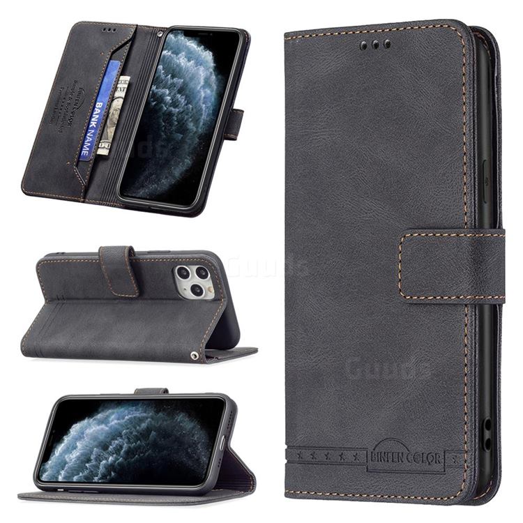 Binfen Color RFID Blocking Leather Wallet Case for iPhone 11 Pro (5.8 inch) - Black