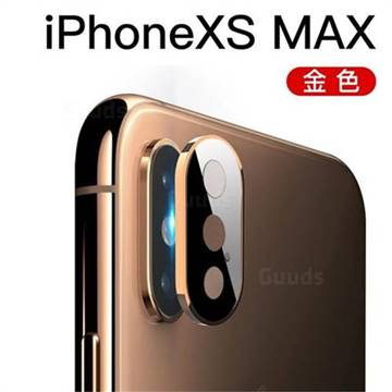 R-JUST Back Rear Camera Lens Ultra Thin Metal Protector for iPhone XS Max (6.5 inch) - Golden