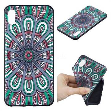 Mandala 3D Embossed Relief Black Soft Back Cover for iPhone XS Max (6.5 inch)