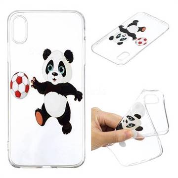 Football Panda Super Clear Soft TPU Back Cover for iPhone XS Max (6.5 inch)