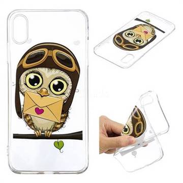 Envelope Owl Super Clear Soft TPU Back Cover for iPhone XS Max (6.5 inch)