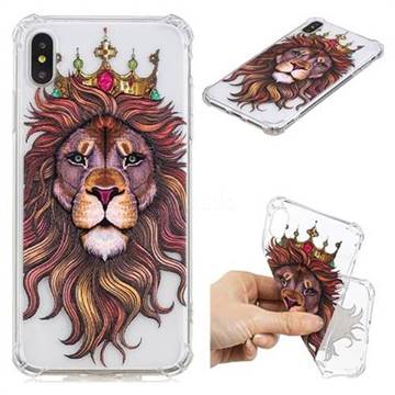 Lion King Anti-fall Clear Varnish Soft TPU Back Cover for iPhone XS Max (6.5 inch)