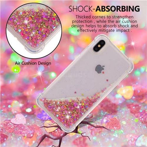 IPhone SE Rose Gold Quicksand iPhone XS Liquid Glitter Case 