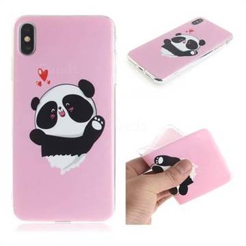 Heart Cat IMD Soft TPU Cell Phone Back Cover for iPhone XS Max (6.5 inch)
