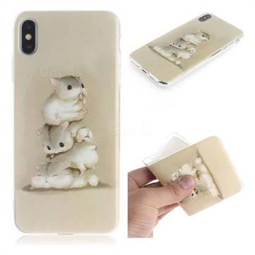 Three Squirrels IMD Soft TPU Cell Phone Back Cover for iPhone XS Max (6.5 inch)