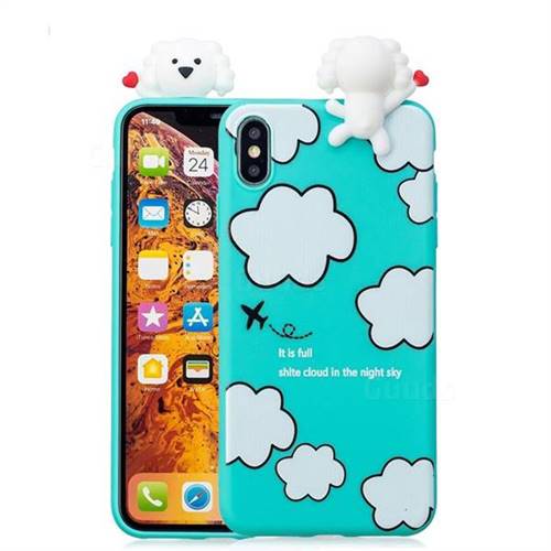 Cute Cloud Girl Soft 3d Climbing Doll Soft Case For Iphone Xs Max