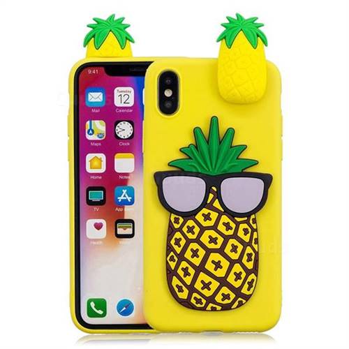 Big Pineapple Soft 3D Climbing Doll Soft Case for iPhone XS Max 6.5 inch