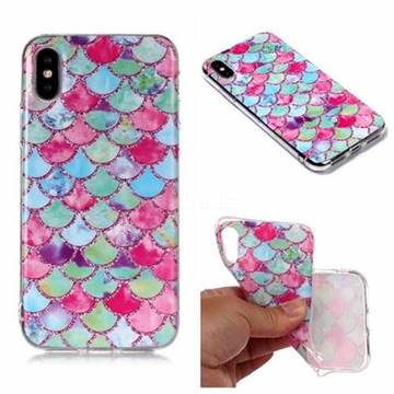 Colored Ripples Matte Soft TPU Back Cover for iPhone XS Max (6.5 inch)