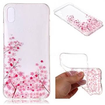 Cherry Blossom Super Clear Soft TPU Back Cover for iPhone XS Max (6.5 inch)
