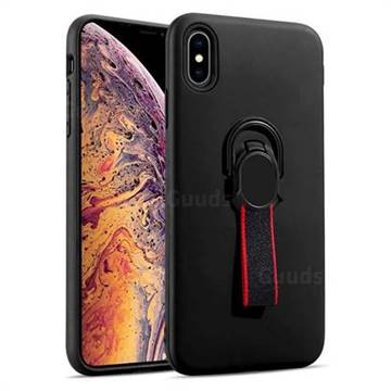 Raytheon Multi-function Ribbon Stand Back Cover for iPhone XS Max (6.5 inch) - Black