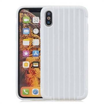 Suitcase Style Mobile Phone Back Cover for iPhone XS Max (6.5 inch) - White