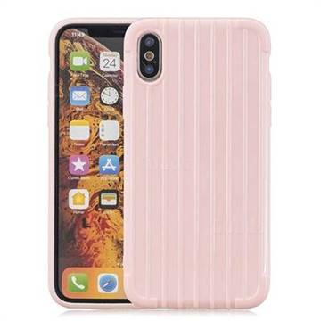 Suitcase Style Mobile Phone Back Cover for iPhone XS Max (6.5 inch) - Pink