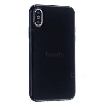 2mm Candy Soft Silicone Phone Case Cover for iPhone XS Max (6.5 inch) - Black
