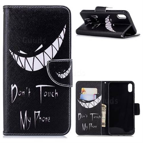 Crooked Grin Leather Wallet Case for iPhone XS Max (6.5 inch)