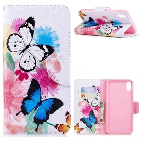 Vivid Flying Butterflies Leather Wallet Case for iPhone XS Max (6.5 inch)