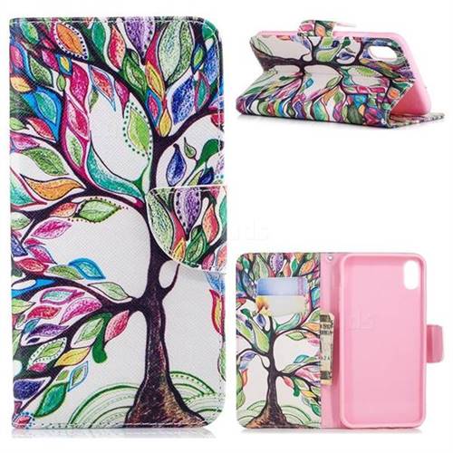 The Tree of Life Leather Wallet Case for iPhone XS Max (6.5 inch)