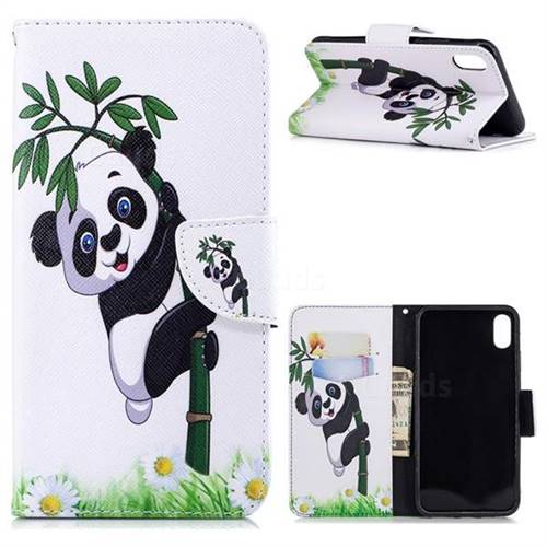 Bamboo Panda Leather Wallet Case for iPhone XS Max (6.5 inch)