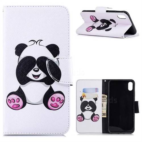 Lovely Panda Leather Wallet Case for iPhone XS Max (6.5 inch)
