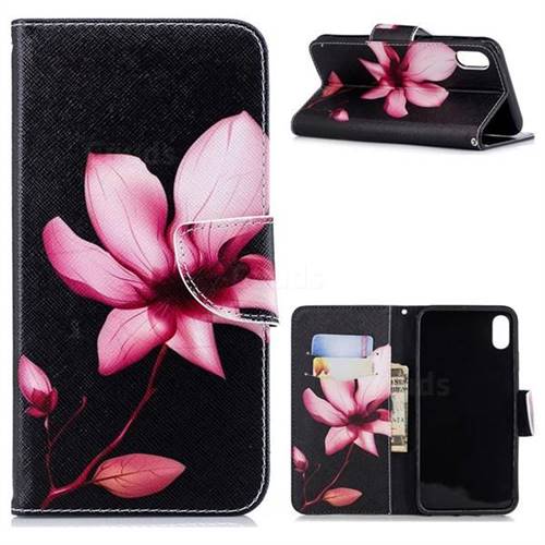 Lotus Flower Leather Wallet Case for iPhone XS Max (6.5 inch)