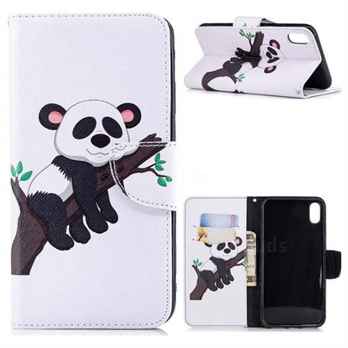 Tree Panda Leather Wallet Case for iPhone XS Max (6.5 inch)