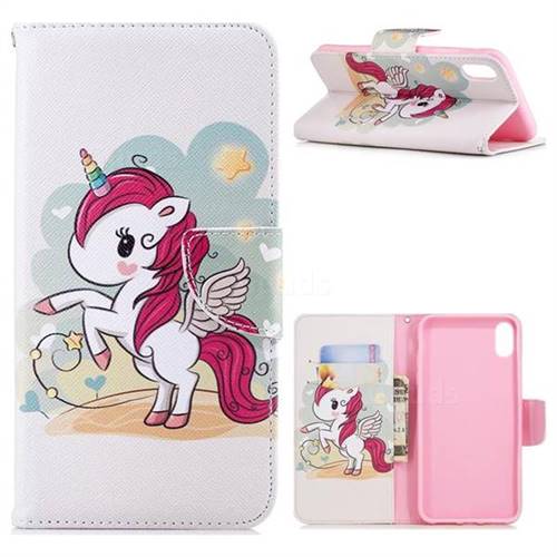 Cloud Star Unicorn Leather Wallet Case for iPhone XS Max (6.5 inch)