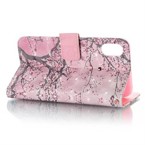 Cherry Blossom 3D Painted Leather Phone Wallet Case for iPhone XS Max (6.5  inch) - Leather Case - Guuds