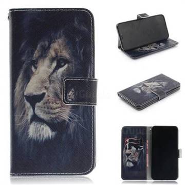 Lion Face PU Leather Wallet Case for iPhone XS Max (6.5 inch)