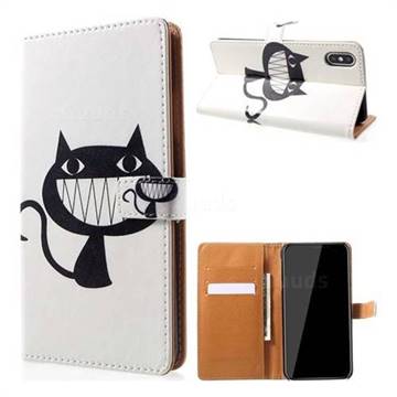 Proud Cat Leather Wallet Case for iPhone XS Max (6.5 inch)