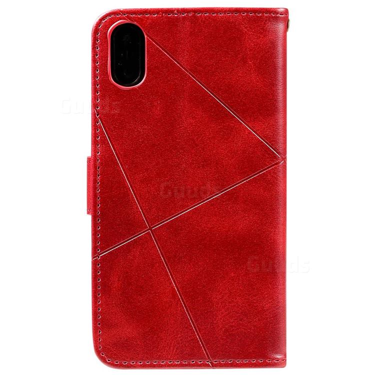 Embossing Geometric Leather Wallet Case for iPhone XS Max (6.5 inch