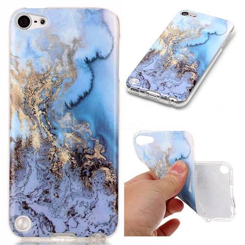 Sea Blue Soft TPU Marble Pattern Case for iPod Touch 5 6