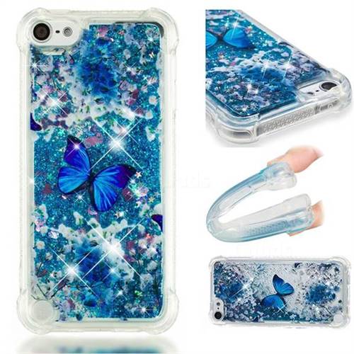 Flower Butterfly Dynamic Liquid Glitter Sand Quicksand Star TPU Case for iPod Touch 5 6