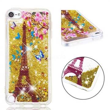 Golden Tower Dynamic Liquid Glitter Quicksand Soft TPU Case for iPod Touch 5 6