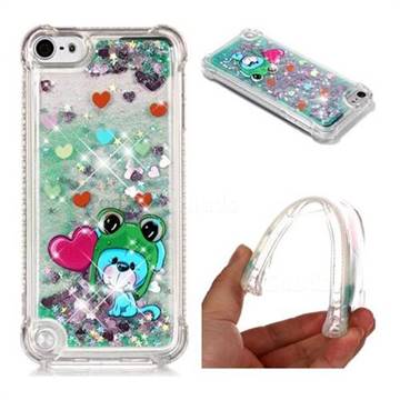 Heart Frog Lion Dynamic Liquid Glitter Sand Quicksand Star TPU Case for iPod Touch 5 6
