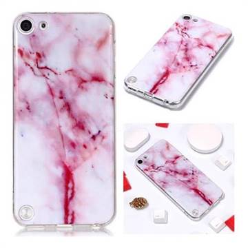 Red Grain Soft TPU Marble Pattern Phone Case for iPod Touch 5 6