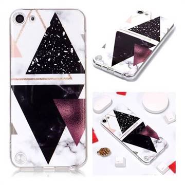 Four Triangular Soft TPU Marble Pattern Phone Case for iPod Touch 5 6