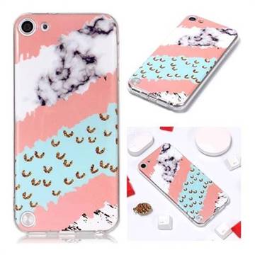 Diagonal Grass Soft TPU Marble Pattern Phone Case for iPod Touch 5 6