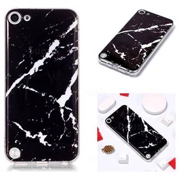 Black Rough white Soft TPU Marble Pattern Phone Case for iPod Touch 5 6