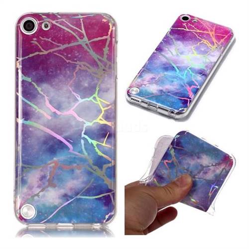 Dream Sky Marble Pattern Bright Color Laser Soft TPU Case for iPod Touch 5 6